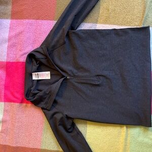 Black Quarter-Zip Pullover